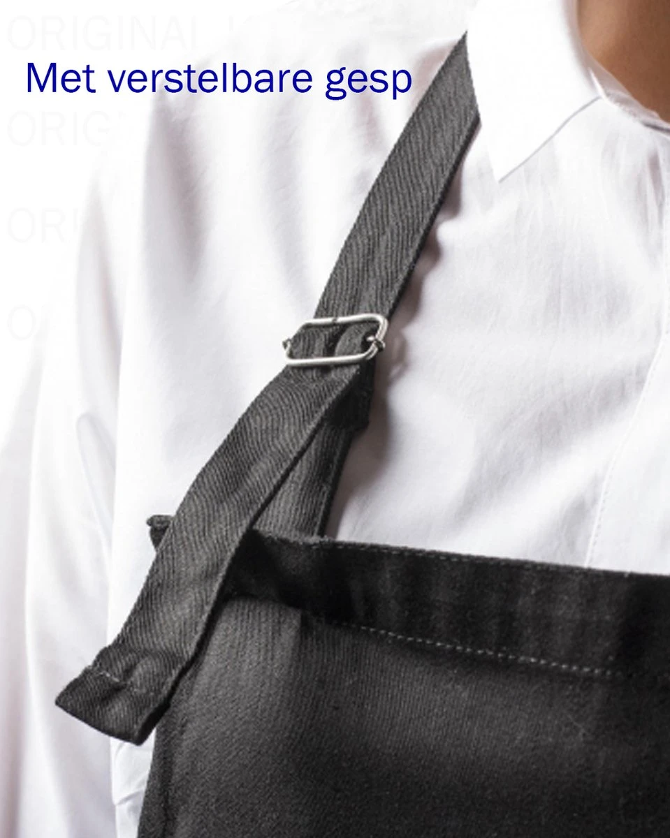 DOE HET ANDERS LEKKER ZELF Unisex Schort - Zwart - One Size (volwassenen) - Keuken Schort - Barbeque BBQ Schort - Bedieningsschort - Grappige Teksten - Original Kwoots- Voor Zowel Mannen Als Vrouwen - Verstelbaar - Wasbaar - Cadeau - Apron - Image 3