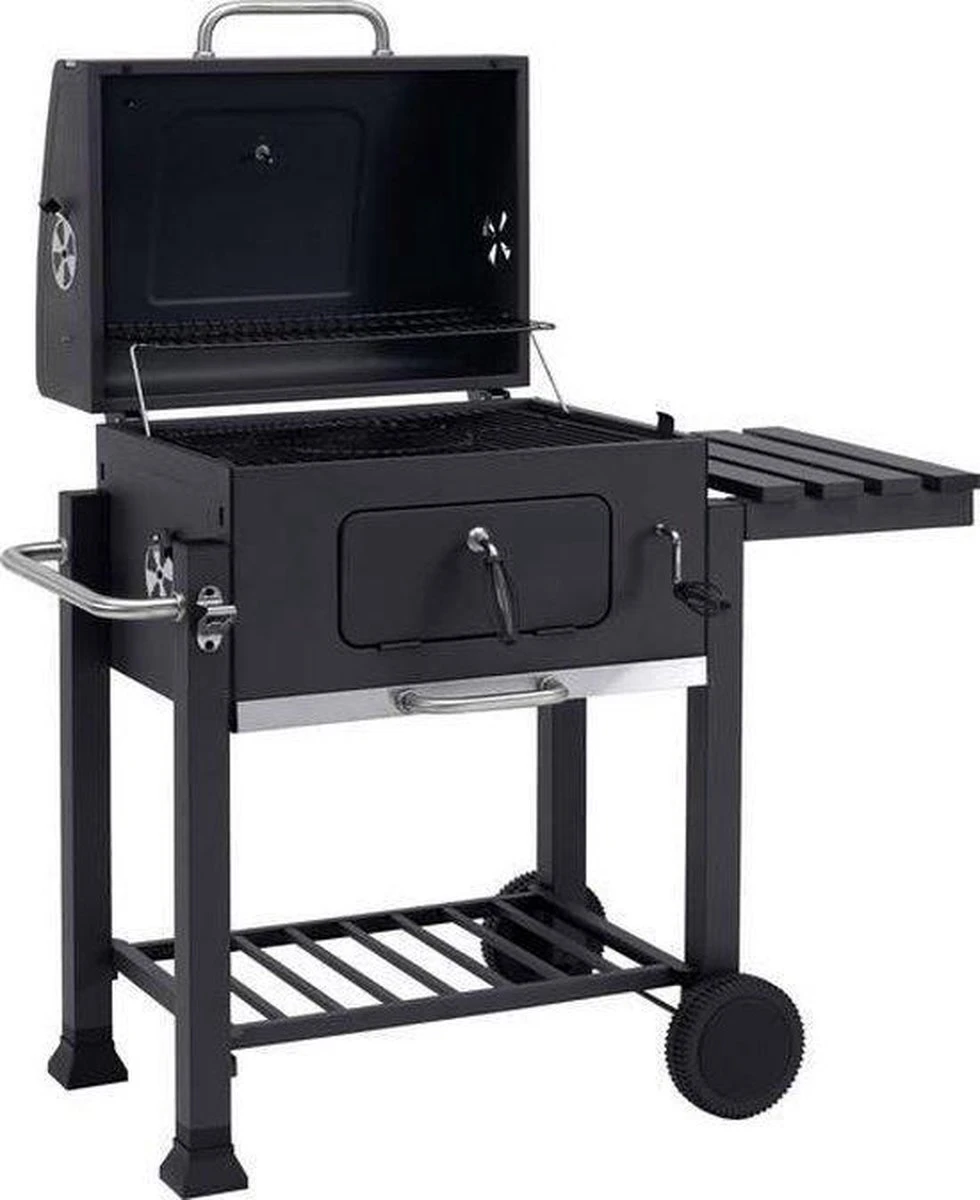Tepro Toronto Click Barbecue Bbq Houtskool - Grilloppervlak (LxB) 56 X 42 Cm - Met Thermometer In De Deksel - RVS - Houtskoolbarbecue - Image 2