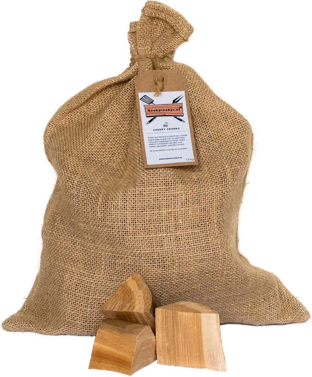 Kersen Chunks 1,5kg | BBQ | Rookhout