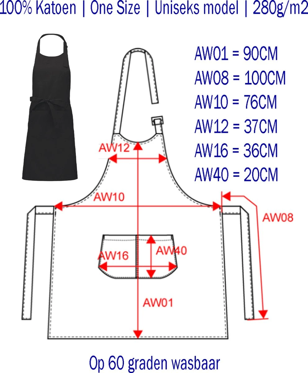 KARIBAN ALLE SUPERHELDEN DRAGEN HUN CAPE OMGEKEERD Herenschort - Zwart Met Witte Tekst - One Size (volwassenen) - Luxe Schort - Keuken | Barbeque | BBQ | Bedienings Schort - Grappige Teksten | Designs - Voor De Stoere Man - Verstelbaar - Cadeau - Image 3